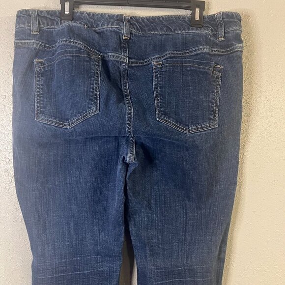 The Flirt Bootcut Dark Wash Old Navy Women's Jeans 29" Inseam 20" Waist - Picture 3 of 6